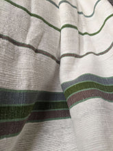 Load image into Gallery viewer, Handmade large thick cotton blanket throw draped over a sofa in green