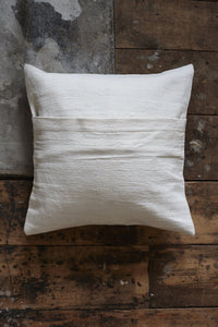 Handmade cotton cushion cover back side