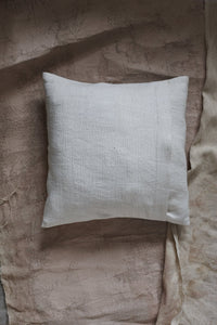 Handmade cotton patterned cushion cover back side