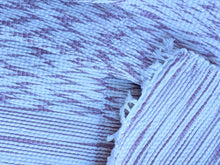 Load image into Gallery viewer, Handwoven handmade purple white cotton rug close details