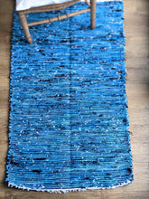 Load image into Gallery viewer, Faiza Blue Upcycled Rug