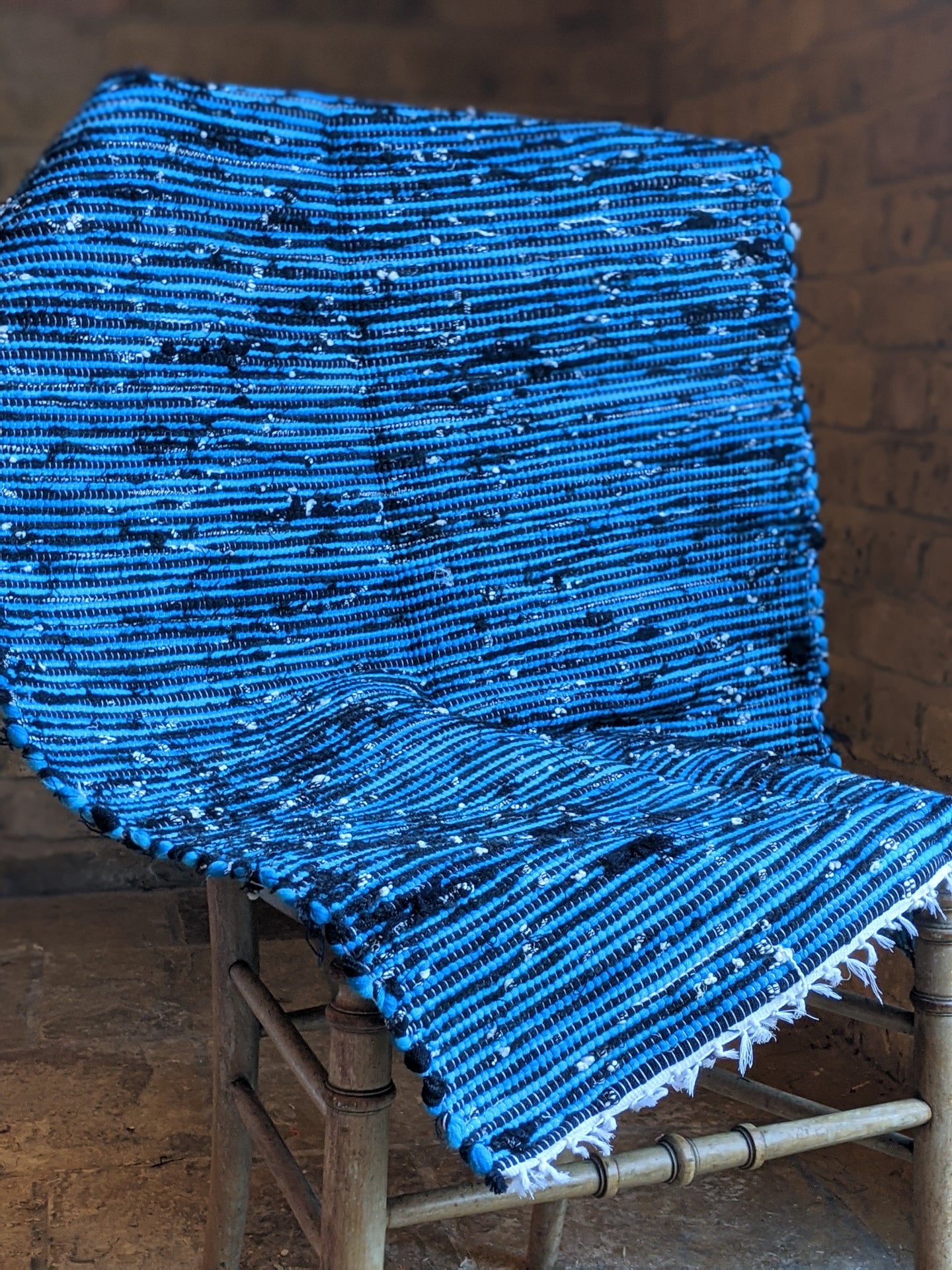 Faiza Blue Upcycled Rug